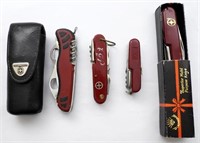 (4) MULTI-PURPOSE KNIVES - VICTORINOX