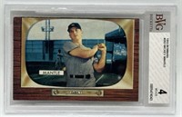 Graded 1955 Bowman Mickey Mantle #202 Card