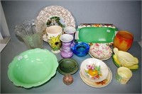 Quantity vintage ceramic & glass tableware