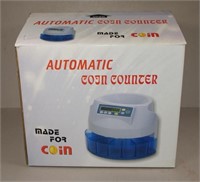 Boxed automatic coin counter