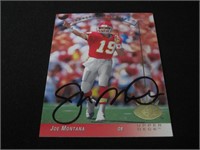 1993 UD SP JOE MONTANA AUTOGRAPH AUD COA