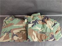 US Army Camouflage Jackets Small & Large Long