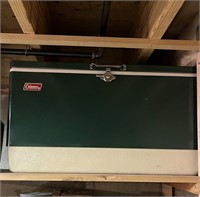 LARGE COLEMAN GREEN COOLER