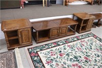 3 PC COFFEE AND END TABLE SET