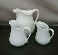 Box-3 Milk Cream Pitchers, Assorted Sizes