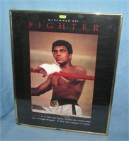 Muhammad Ali the fighter limited edition poster