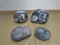 Hand painted cat Rocks