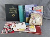 Box of Stamps and Albums