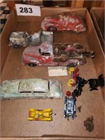LOT METAL CARS- TRUCKS- ALL ROUGH CONDITION