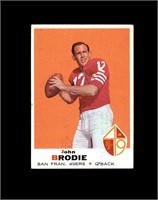 1969 Topps #249 John Brodie VG to VG-EX+