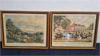 Two vintage 15x 12-in American Prints