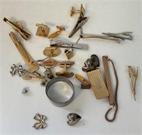 GOOD MIXED LOT OF INCL CUFF LINKS & MONEY CLIPS