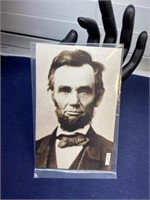 Presidential postcard unused Abraham Lincoln