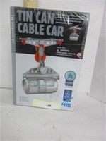 Tin can cable car kit, fun mechanics kit