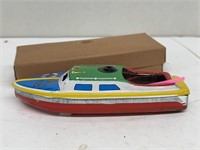 Tin toy boat