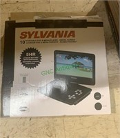 Sylvania 10 inch portable DVD in media player,