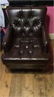 Nice Noble House Chair Faux Leather Dark Brown