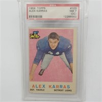 1959 ALEX KARRAS ROOKIE #103 CARD NM7