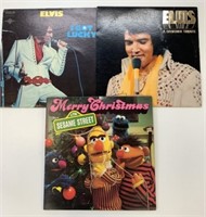 Elvis & Sesame Street Vinyl LPs