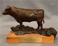 Bronze Bull Sculpture by Mike Capser 12/30