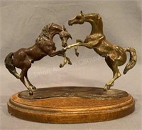 Anna Debska Bronze Horses Signed 8/25