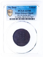 Prince Edward Island Token - No Date - PCGS AU58