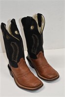 Youth Leather Old West Cowboy Boots