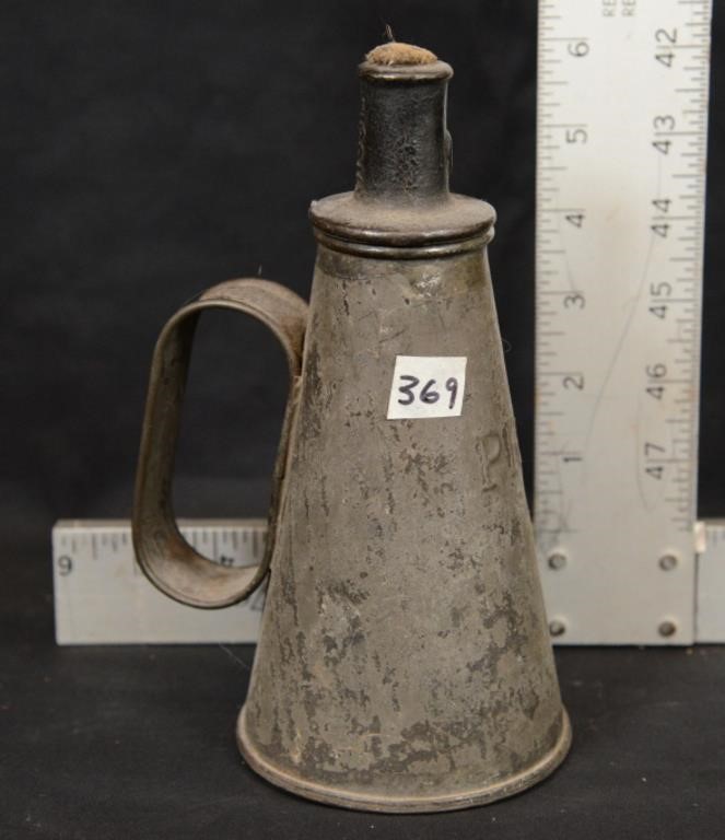 ANTIQUE RAILROAD TORCH POT