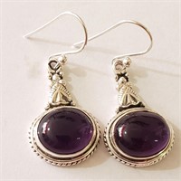 $200 Silver Amethyst Earrings