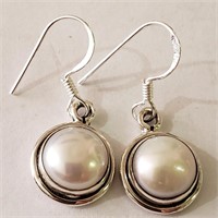 $100 Silver Freshwater Pearl Earrings