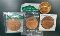 Bronze US Mint Denver, CO Souvenir Coins