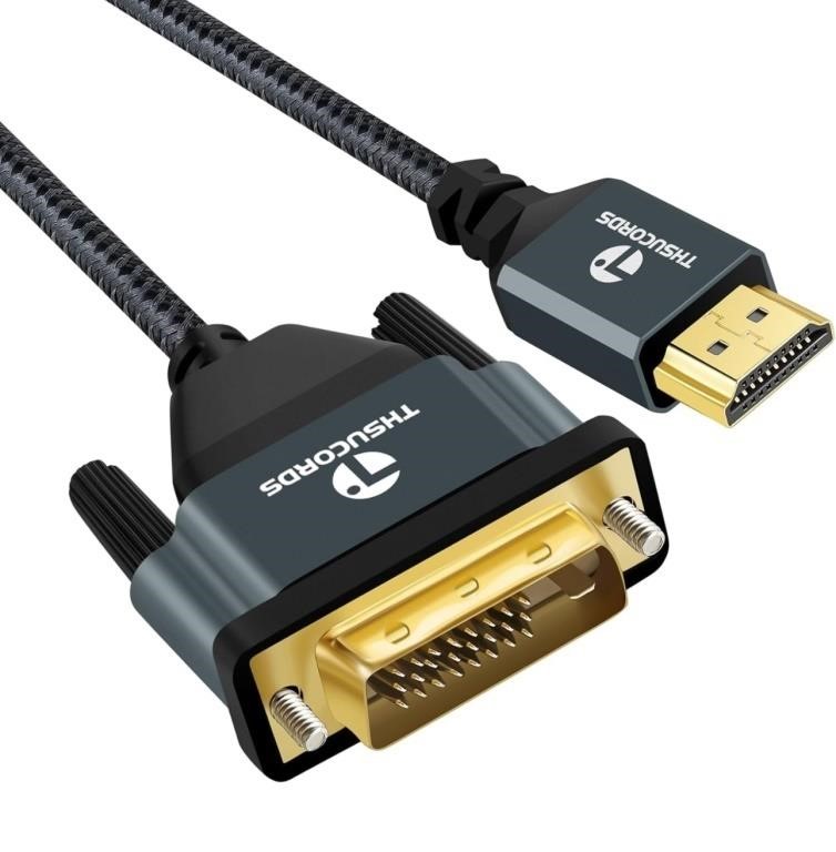 New, Thsucords 4K HDMI to DVI Cable 5FT(5M), Gold