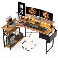DOMICON Gaming Desk, 47 inch L Shaped Gaming Desk