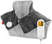 Comfytemp Heated Neck Shoulder Wrap 19x23 Gray