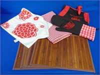 Grilling Aprons, Table Mats , Runners