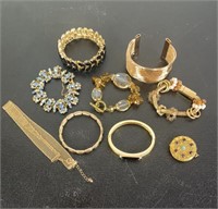 Gold costume jewelry