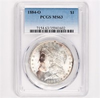 1884-O Morgan Dollar PCGS MS63