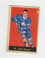 1960 Parkhurst Carl Brewer Hockey Card