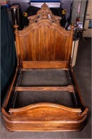 Furniture 19th Century Wood Bed