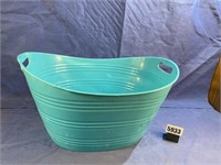 Large Plastic Basket w/Handles, 21"W
