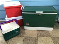 vintage Coleman cooler and others