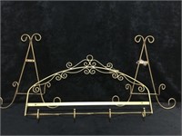 3 Gold Colored Plate Holders