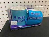 NEW JUST CHILLIN SOCKS & MUG GIFT SET