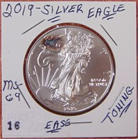 2019 Silver Eagle .999 1 troy oz BU