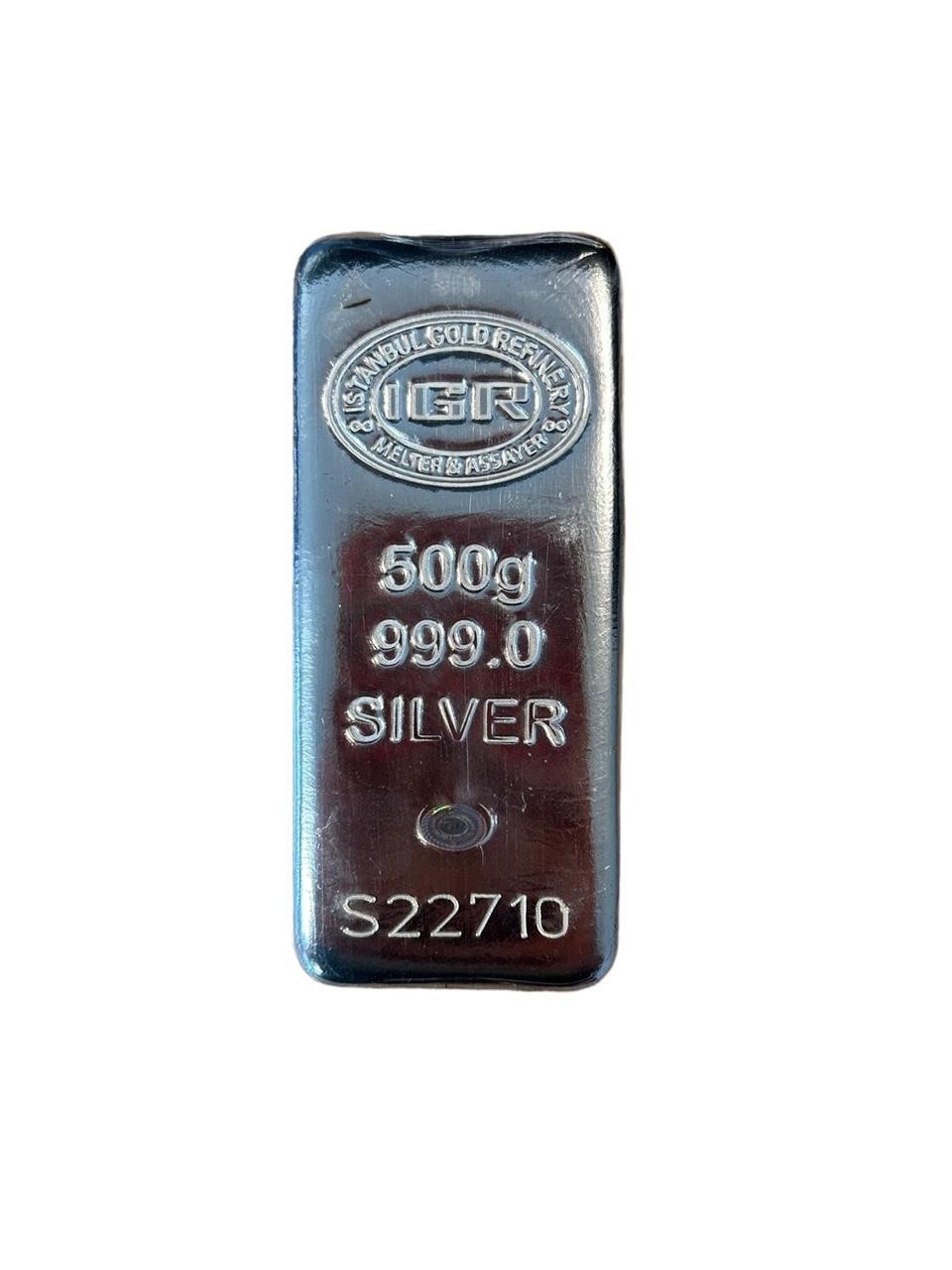 IGR Silver Bar 999.0 Purity 500 grams