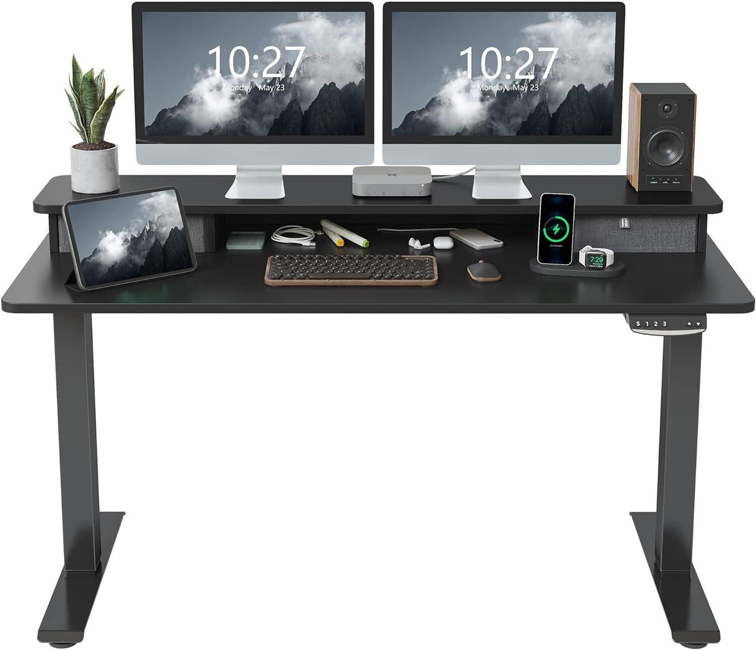 FEZIBO 55 x 24 Inch Adjustable Standing Desk