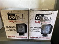 Two boxes of 4'' LED flood work light