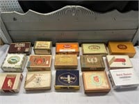 39 EARLY CIGAR BOXES