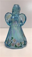 Fenton blue Angel, hand painted and signed with