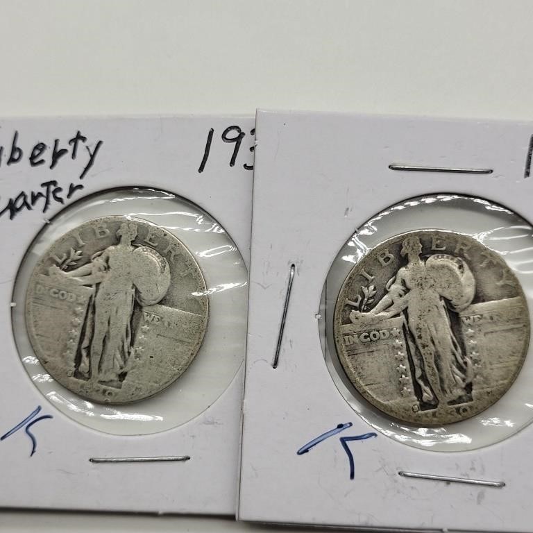 1930 P & S STANDING LIBERTY QUARTERS